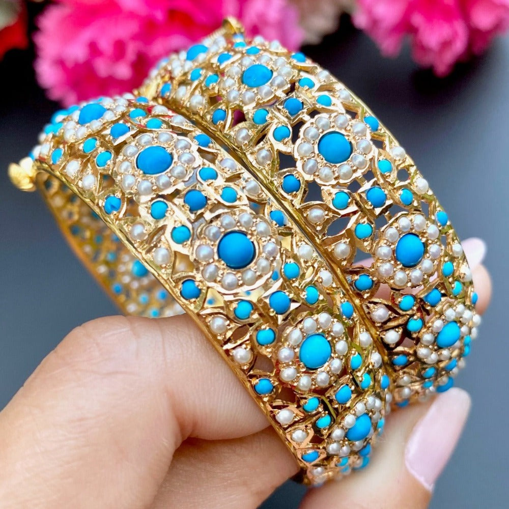 Turquoise indian store bangles