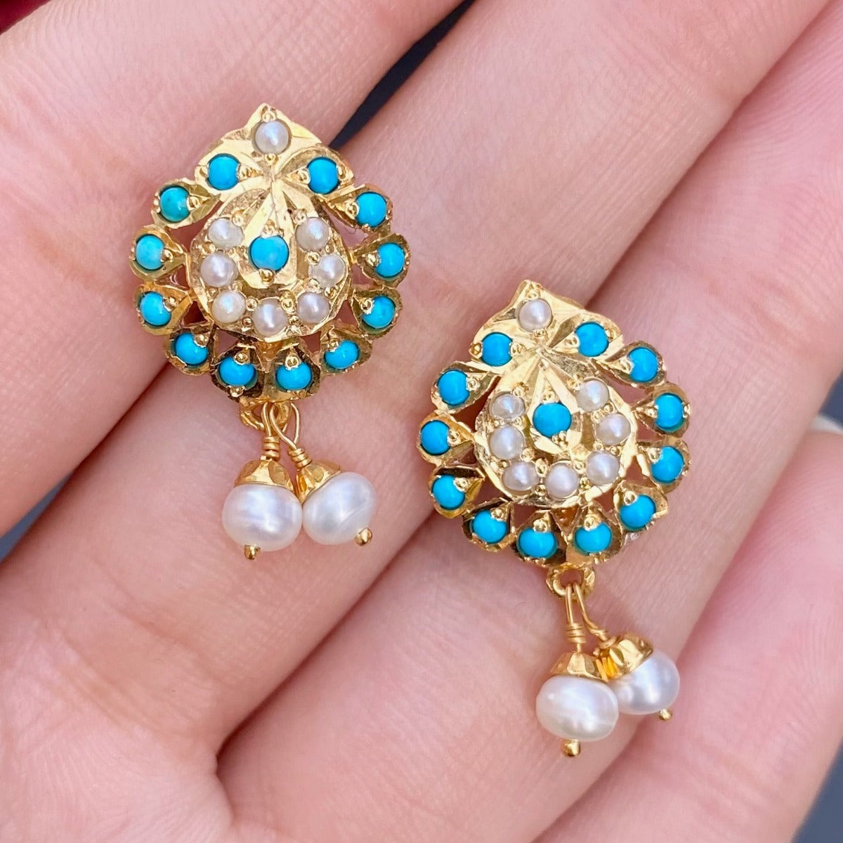 small jadau pendant feroza