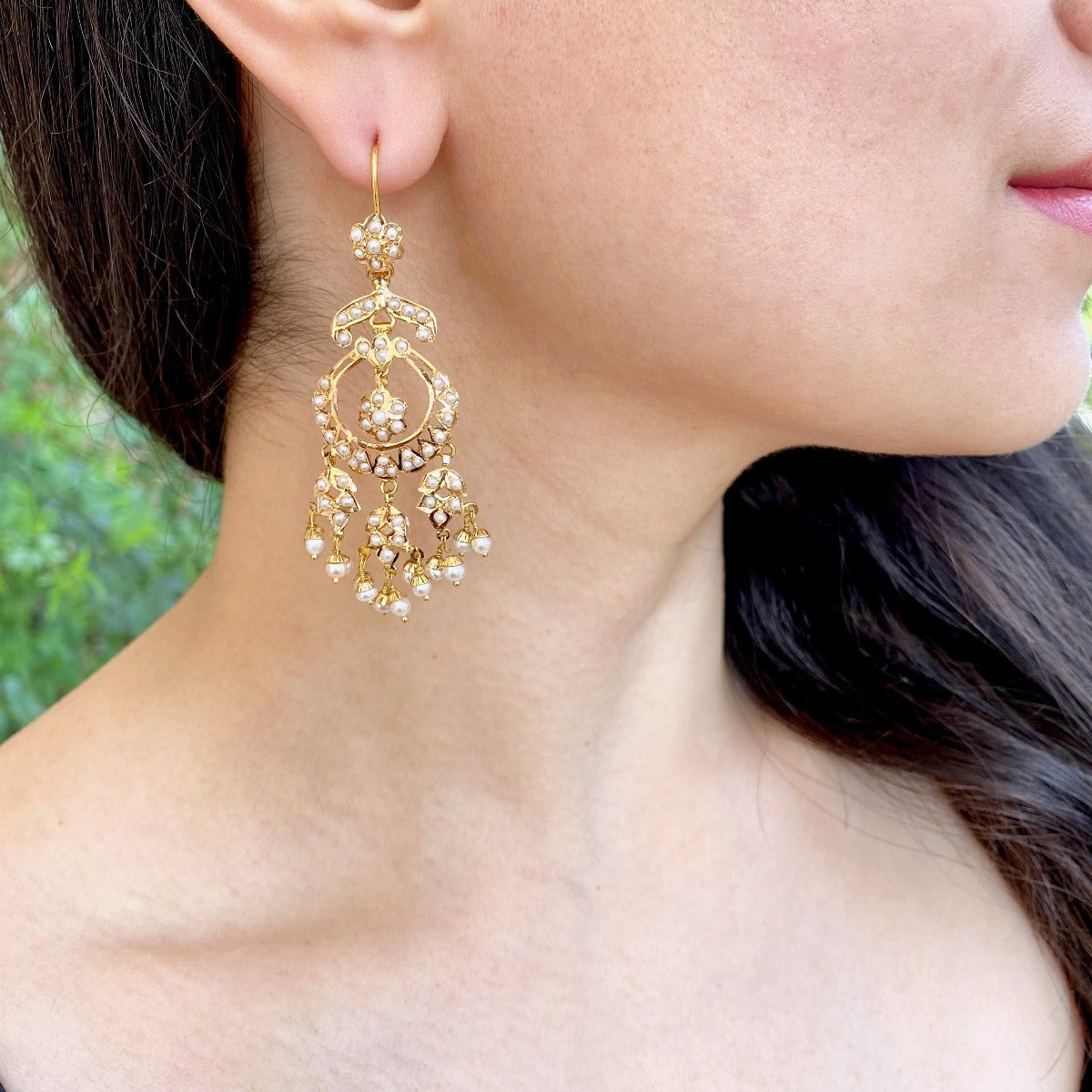 chandbali danglers in 22k gold
