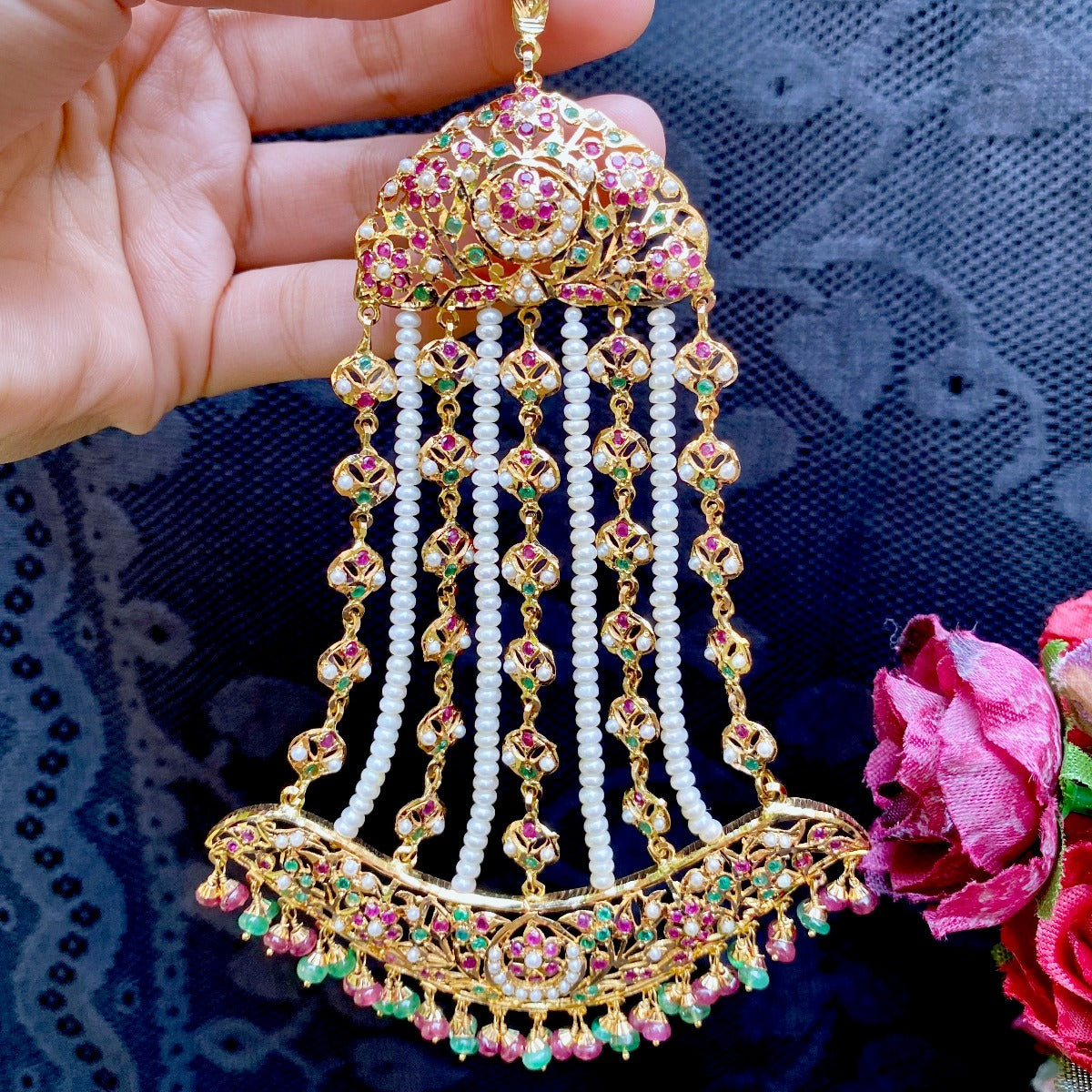 jadau passa or jhummer in 22k gold gjhr 001
