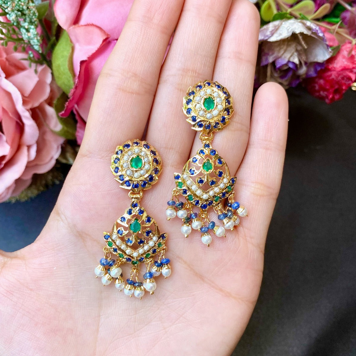 stone studded necklace set