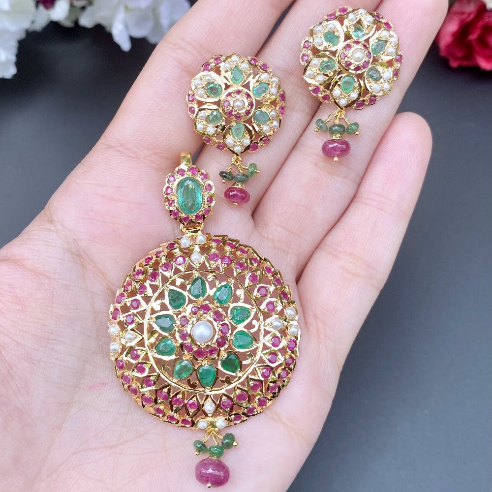 ruby emerald pearl jewelry