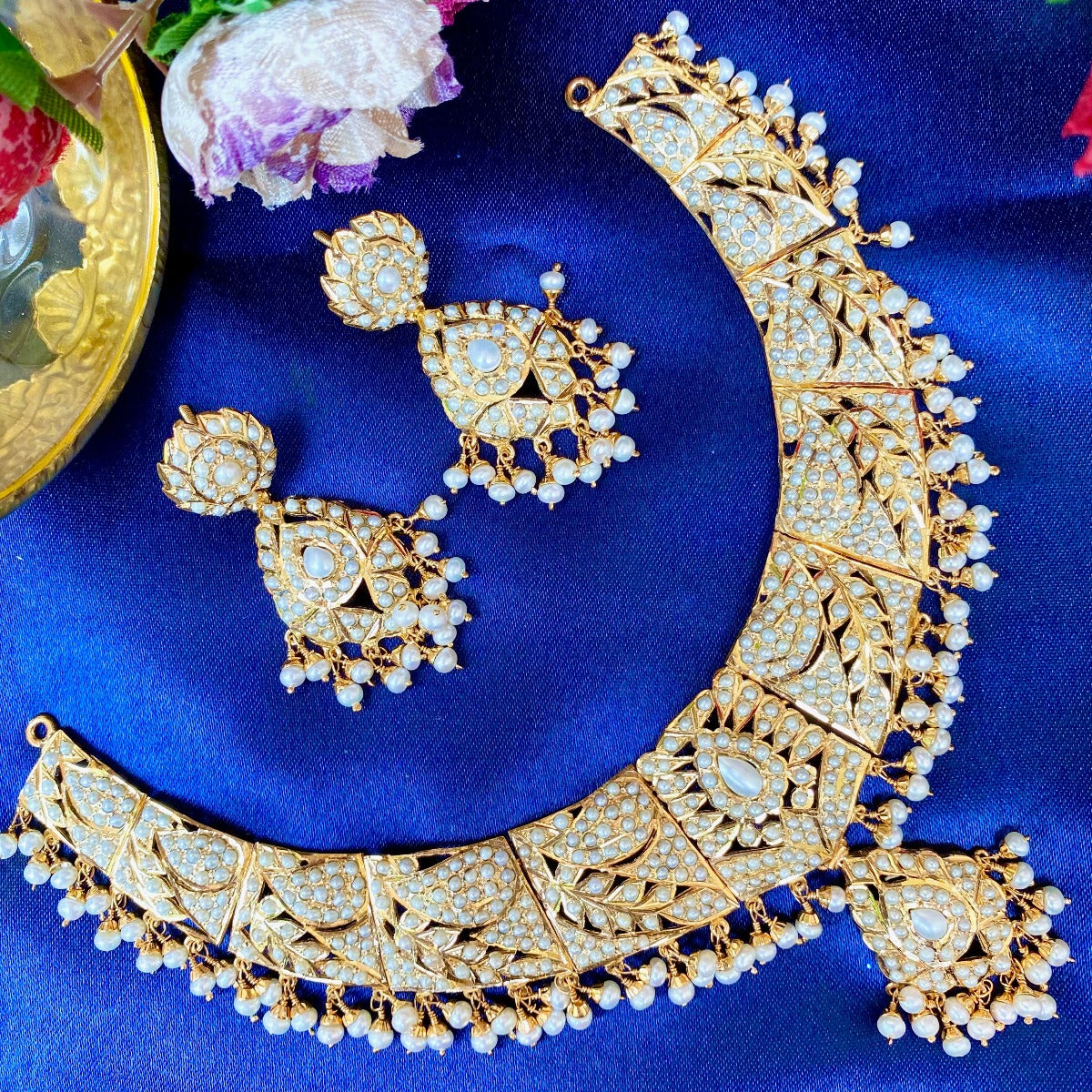 hyderabadi pearls jadau set