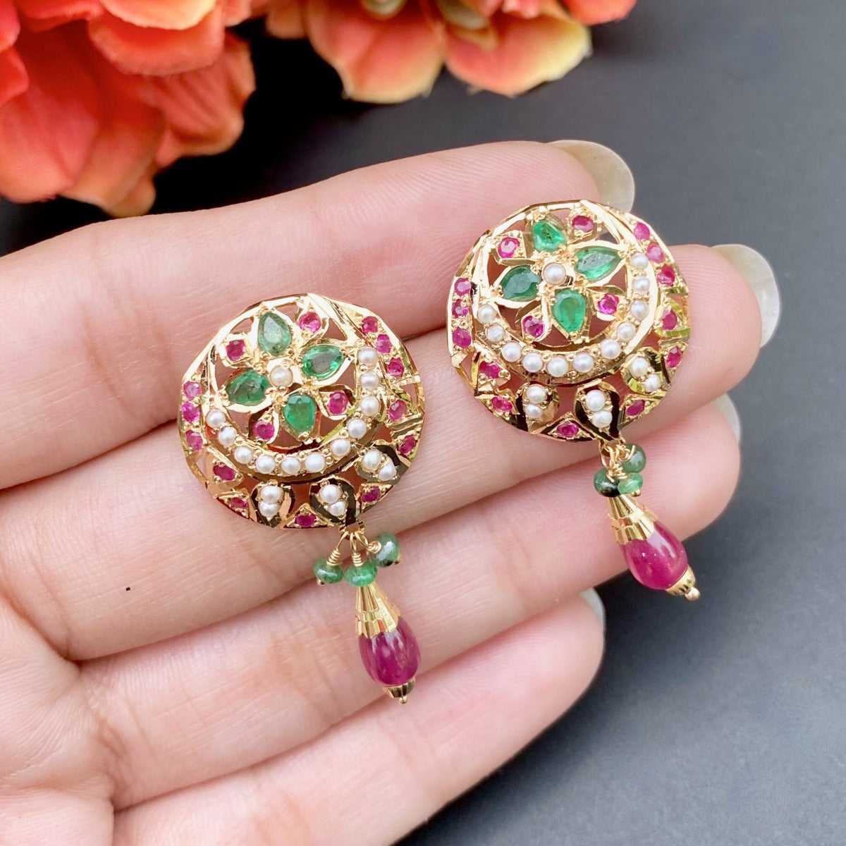 hyderabadi gold choker set