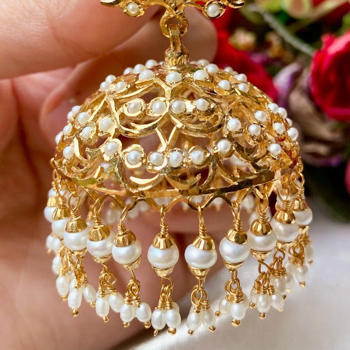 big pearl jhumka