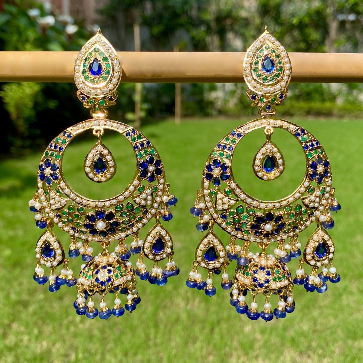 oversized traditional punjabi earrings