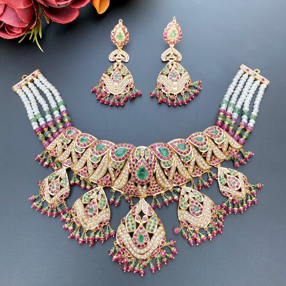 gold set for bride
