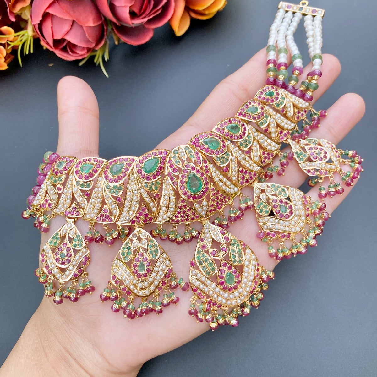 gold set for bride