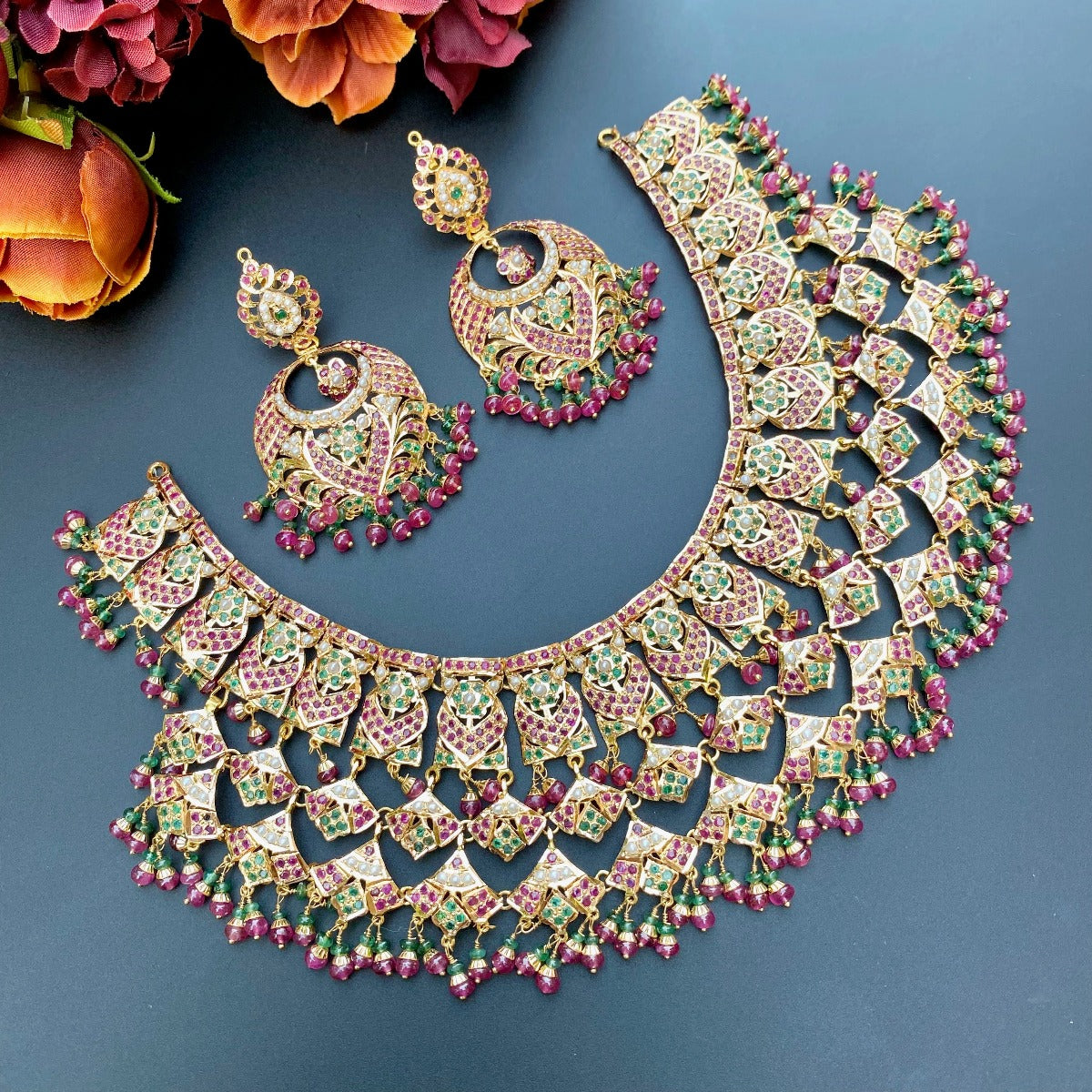 womens jadau jewelry set