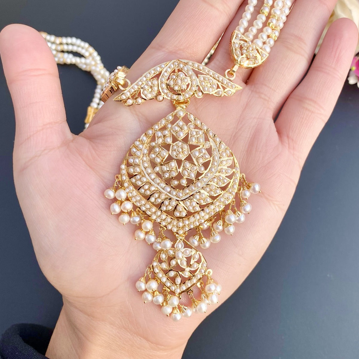 Pearl rani haar hot sale designs with prices