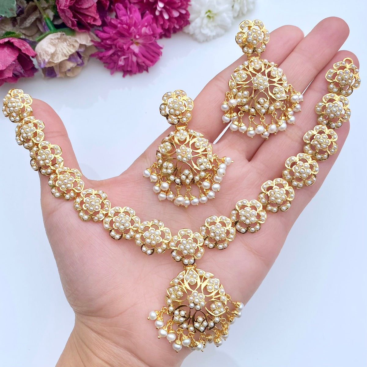 gold plated necklace with price
