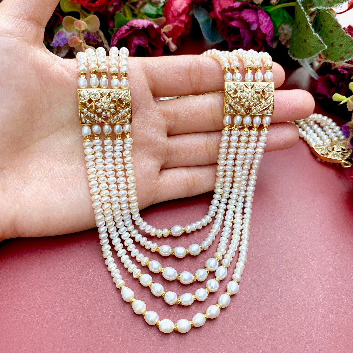 real pearls rani haar