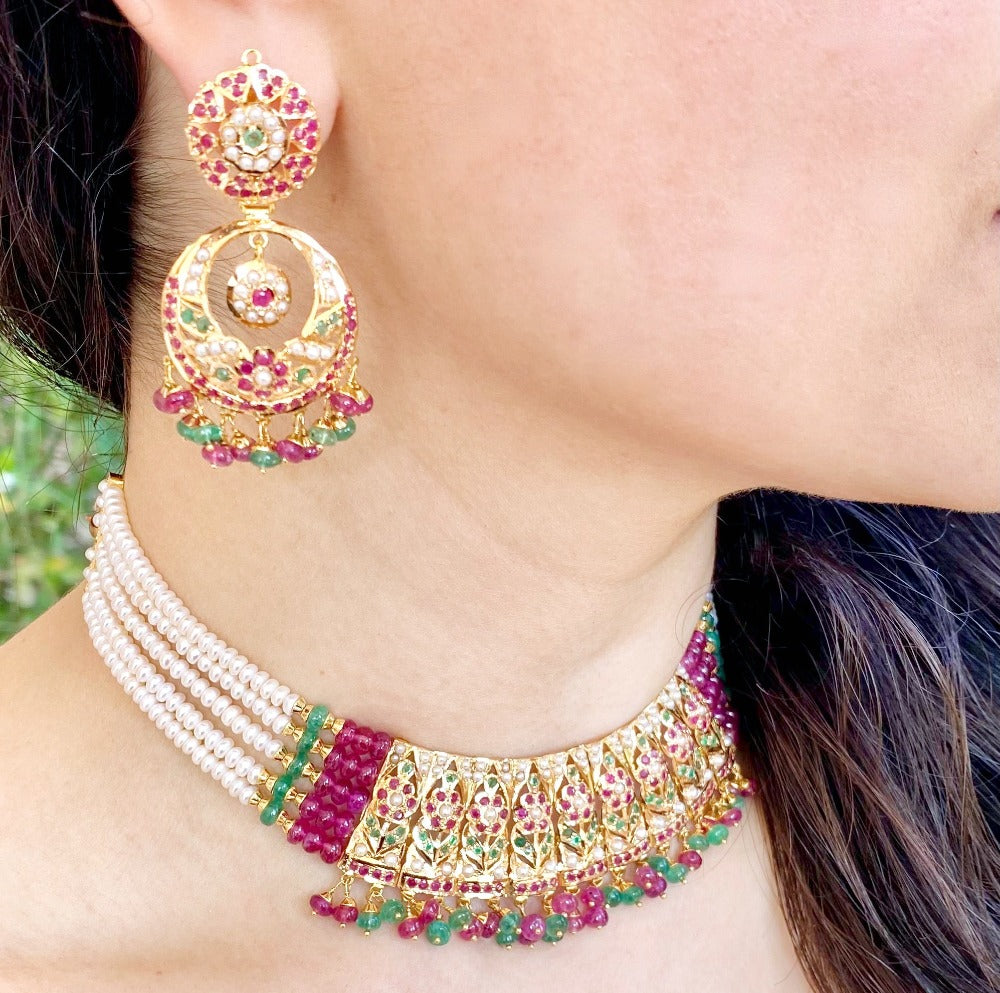 Tanishq kundan jewellery with on sale price