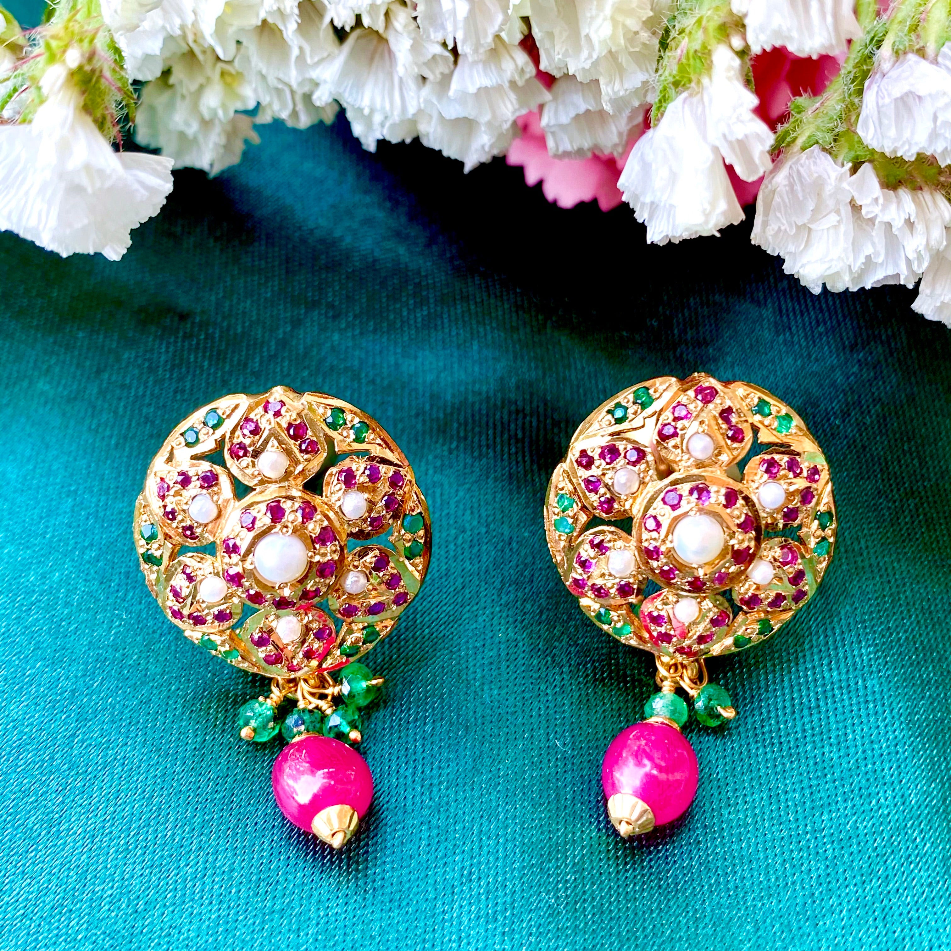 amritsari jadau pendant set