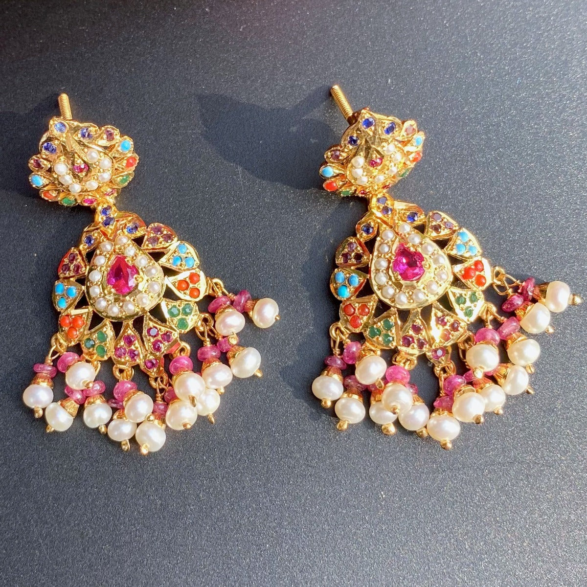 gold plated earrings on sterlings silver