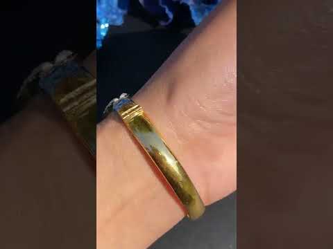 22k gold bracelet studded with pearls