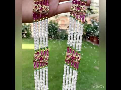 gold plated rani haar set