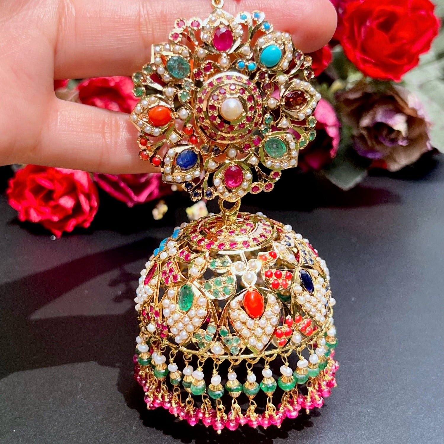 22k Gold Jhumka Earrings