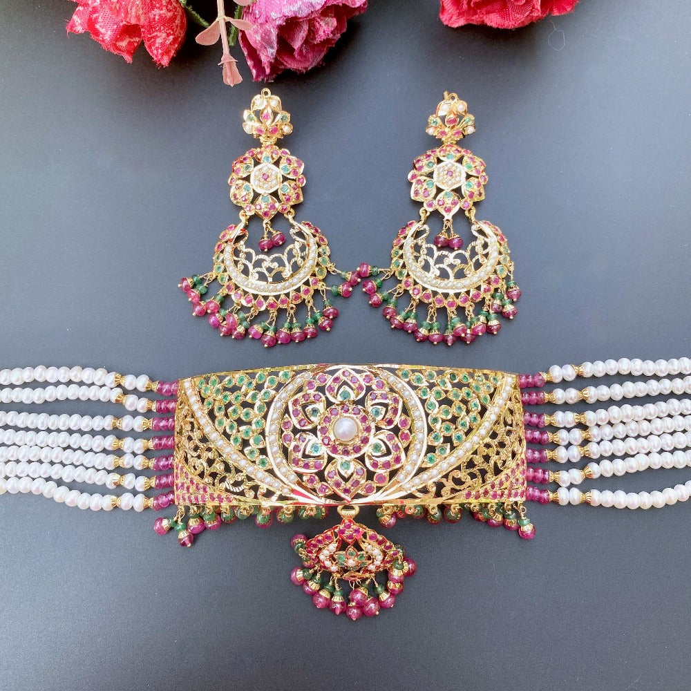 Hyderabadi Necklace Sets | 22k Gold & Gold Plated on Silver