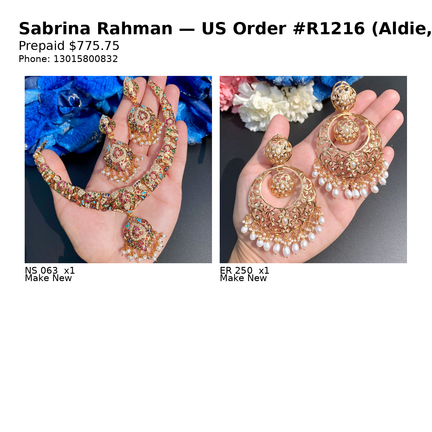 US Order #R1216