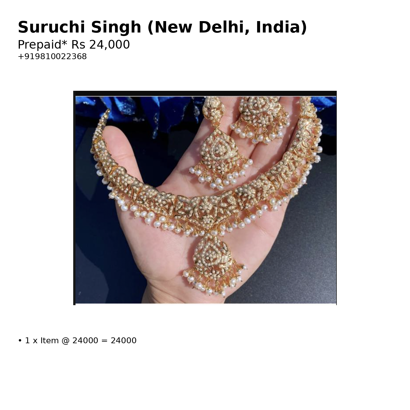 Custom Order – Suruchi Singh – 2025-12-06 18:46