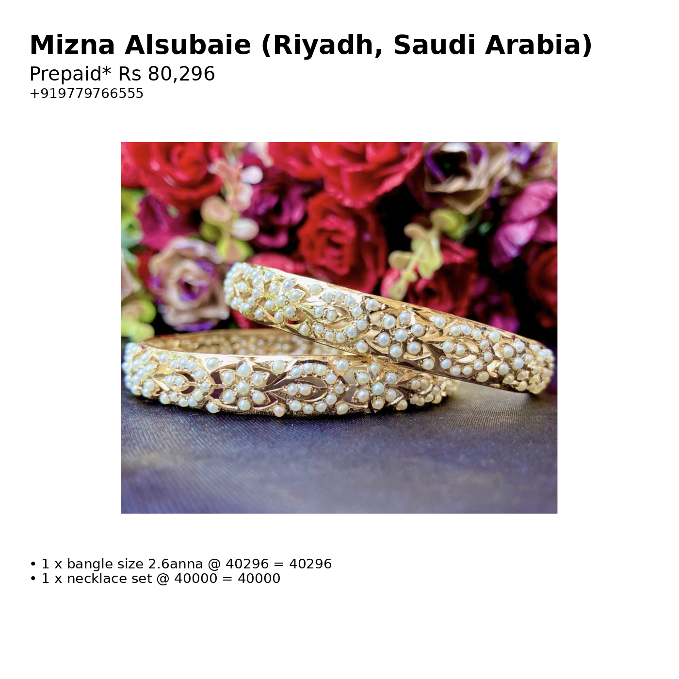 Custom Order – Mizna Alsubaie – 2025-12-22 12:21