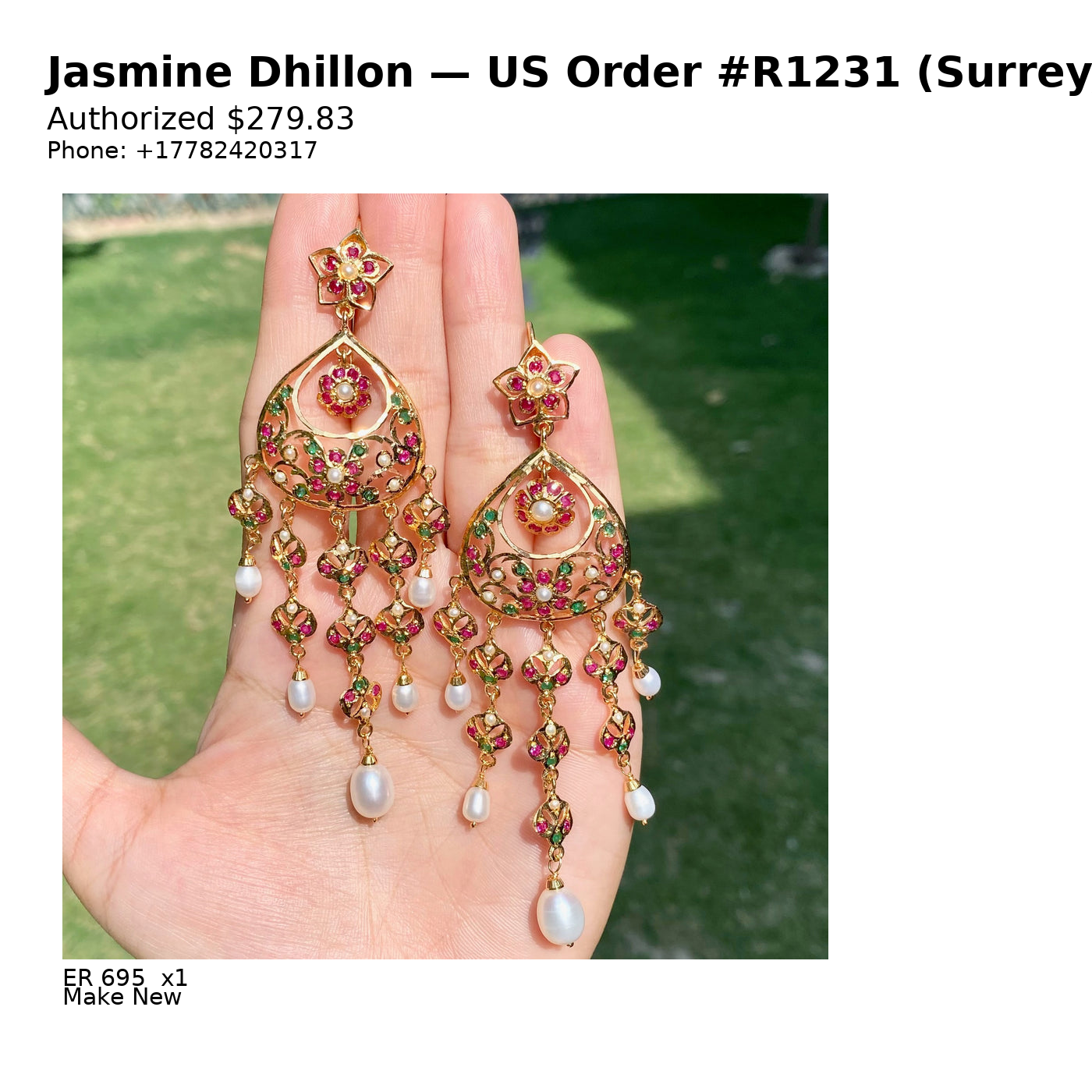 US Order #R1231