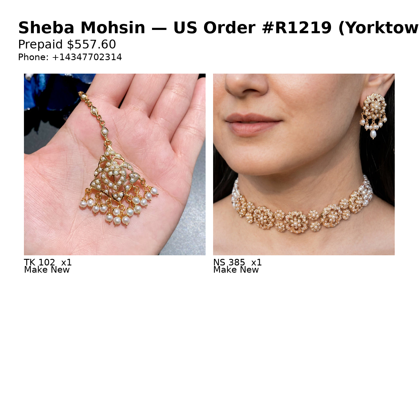 US Order #R1219