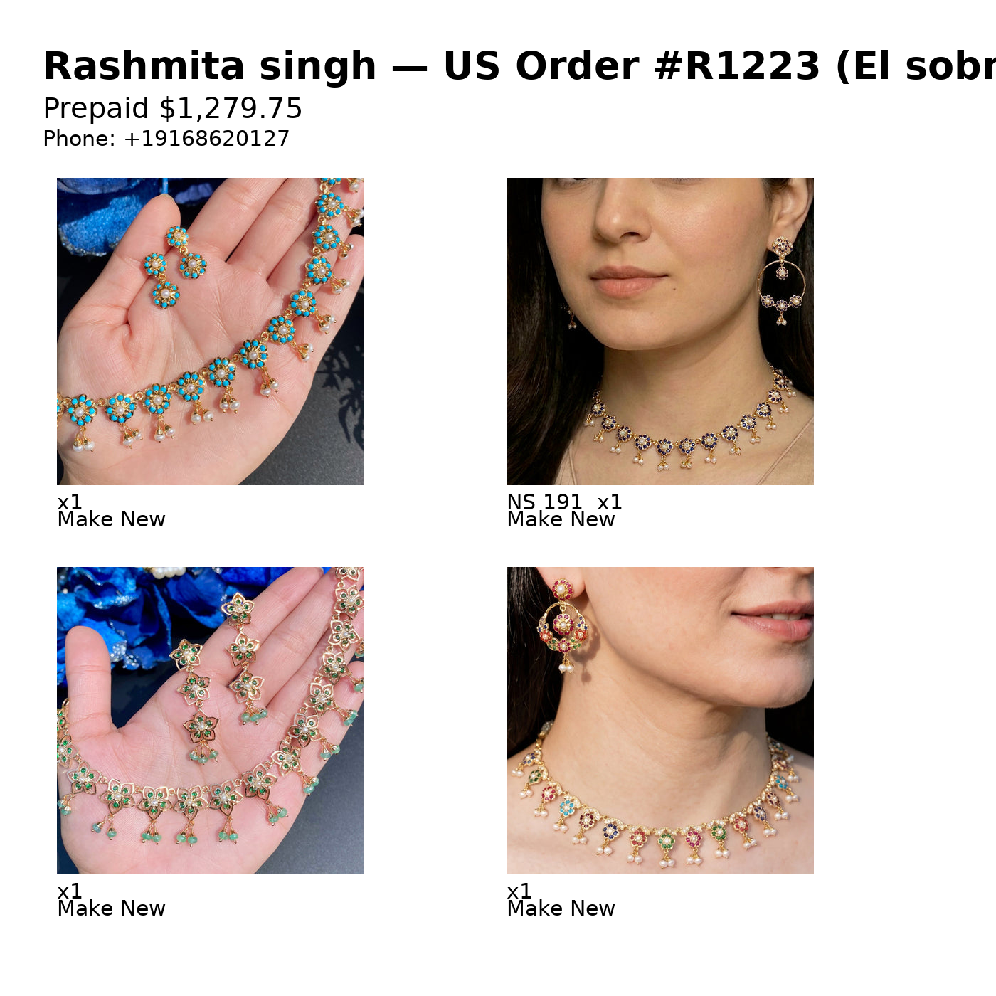 US Order #R1223