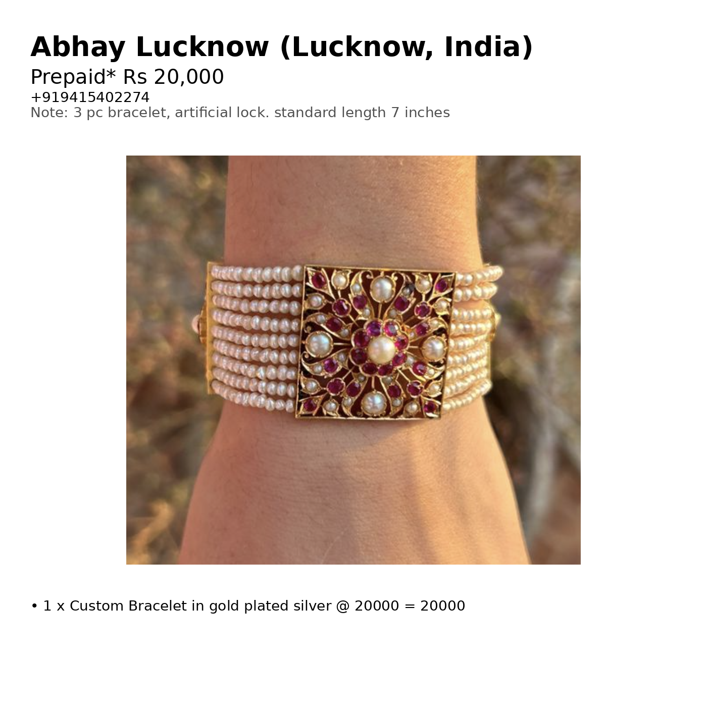 Custom Order – Abhay Lucknow – 2025-11-24 14:58