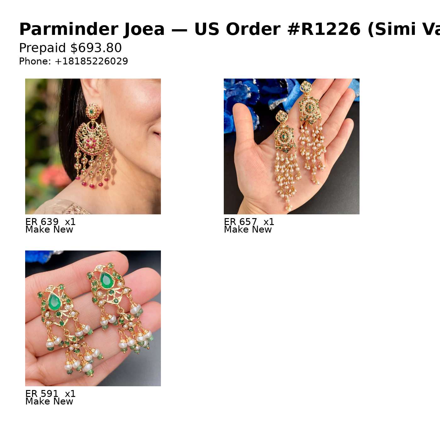 US Order #R1226