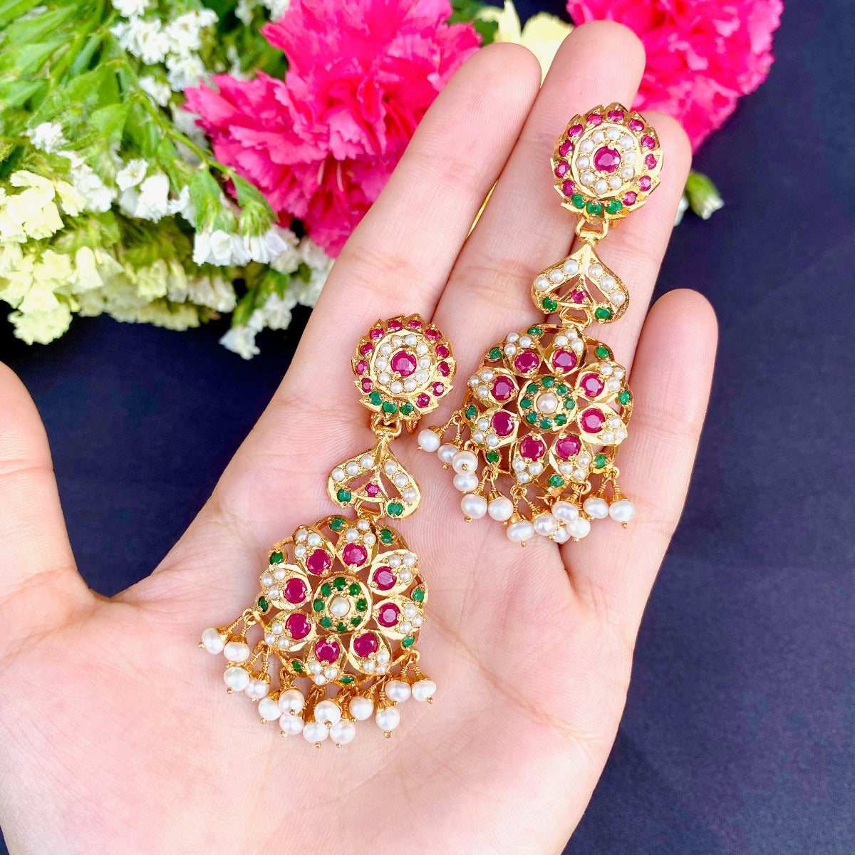 925 silver studs with gold plating