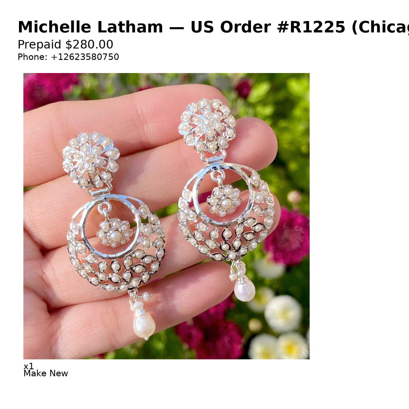 US Order #R1225