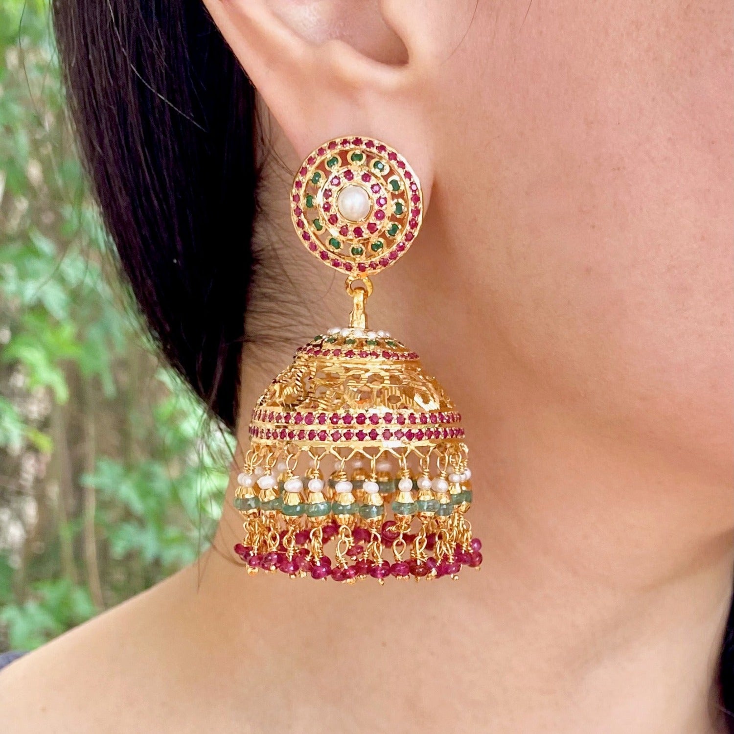 BRIDAL EARRINGS IN GOLD