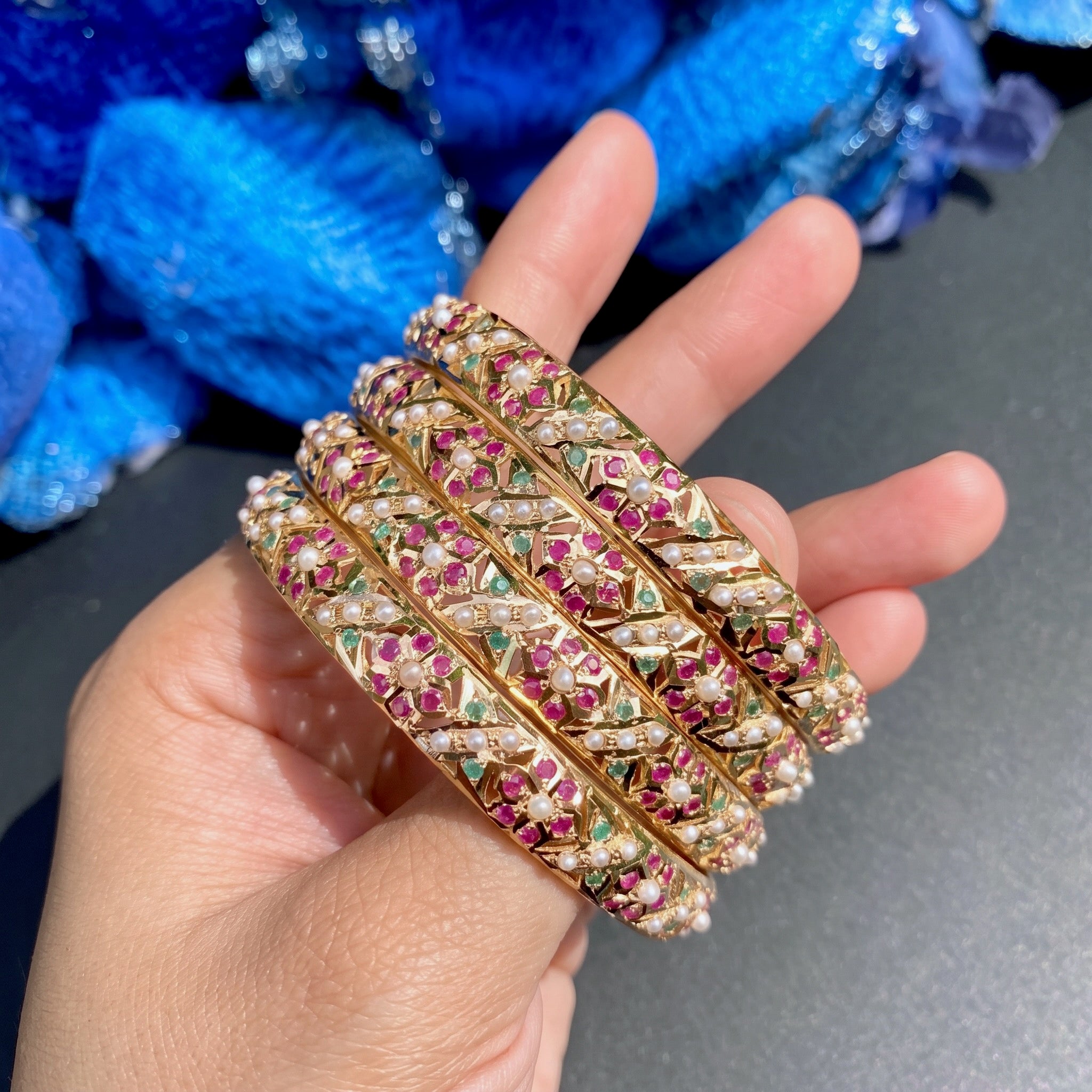 22k gold bangles for bengali bride