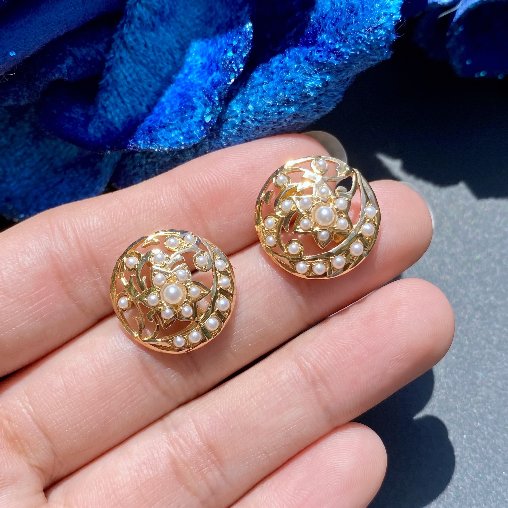 hyderabadi gold studs