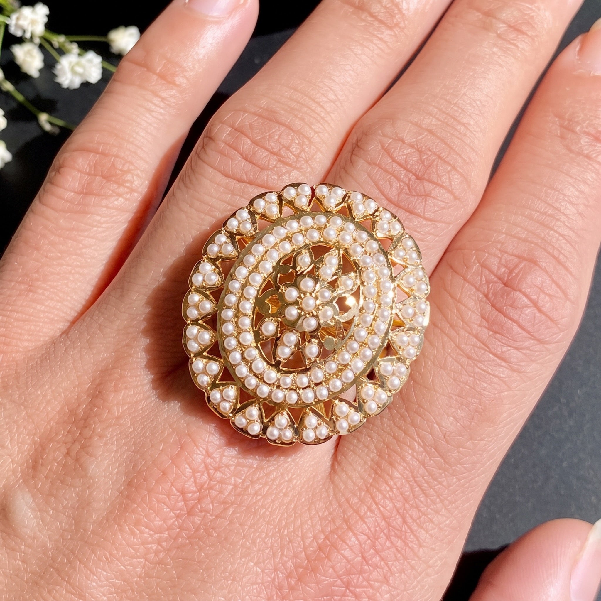 buy jadau gold ring in delhi