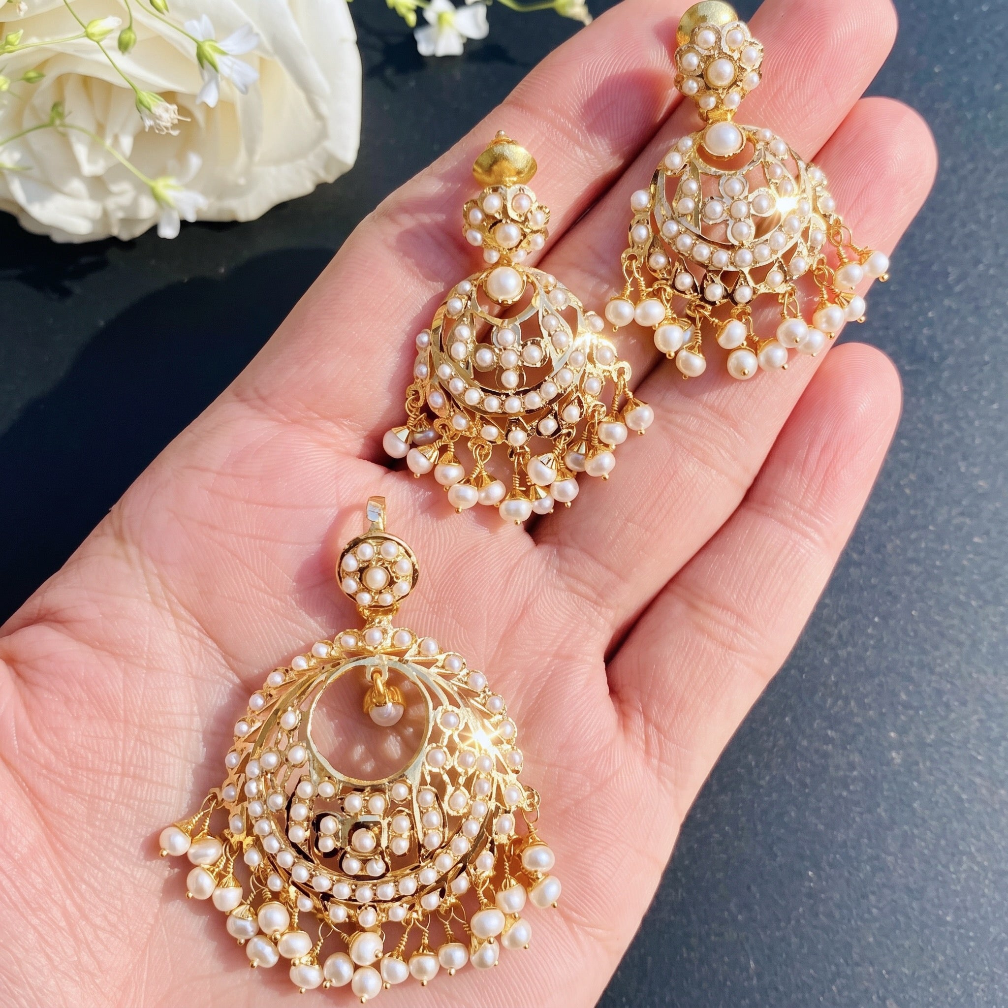 pearl pendant set