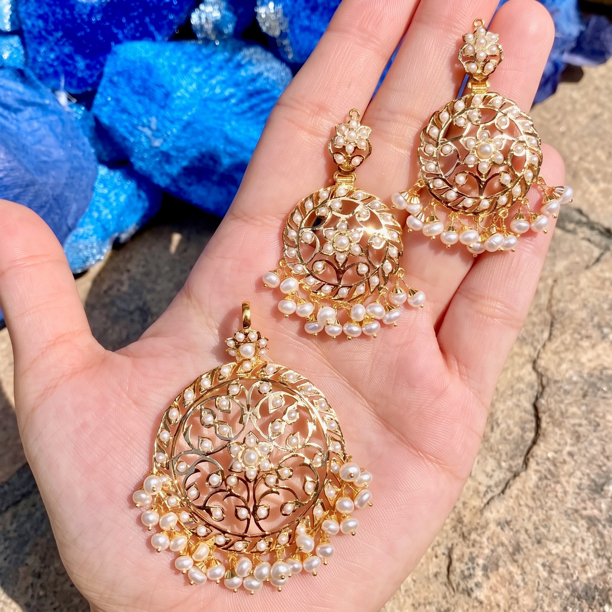 hyderabadi pendant set