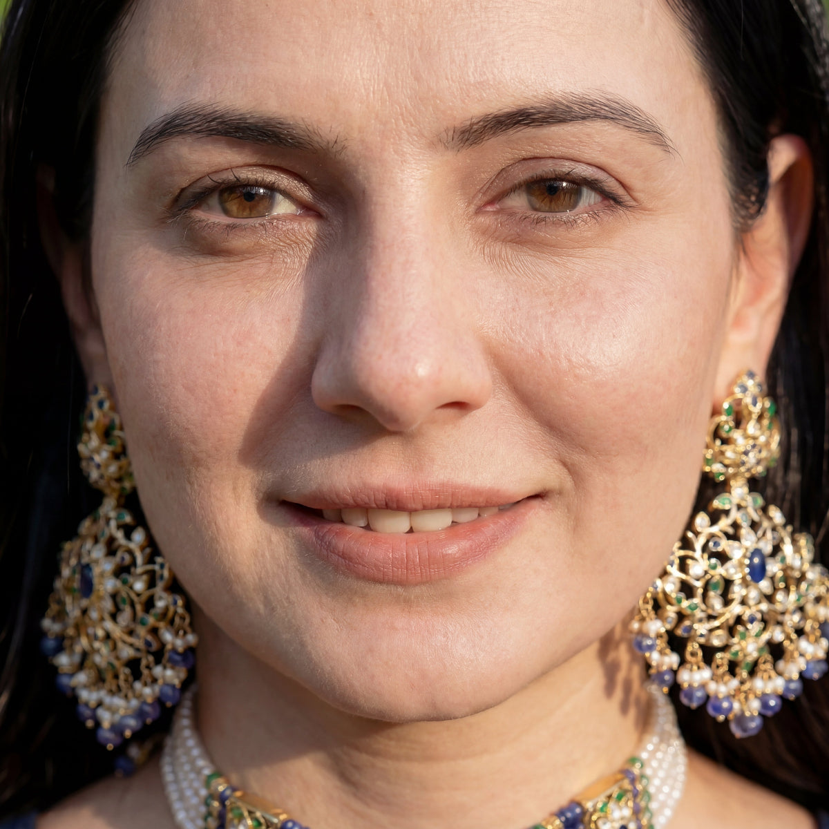 చోకర్ నెక్లెస్ సెట్ కొనండి | ఆన్‌లైన్‌లో మహిళల కోసం చోకర్స్ | ఇండో వెస్ట్రన్ డిజైన్ NS 160