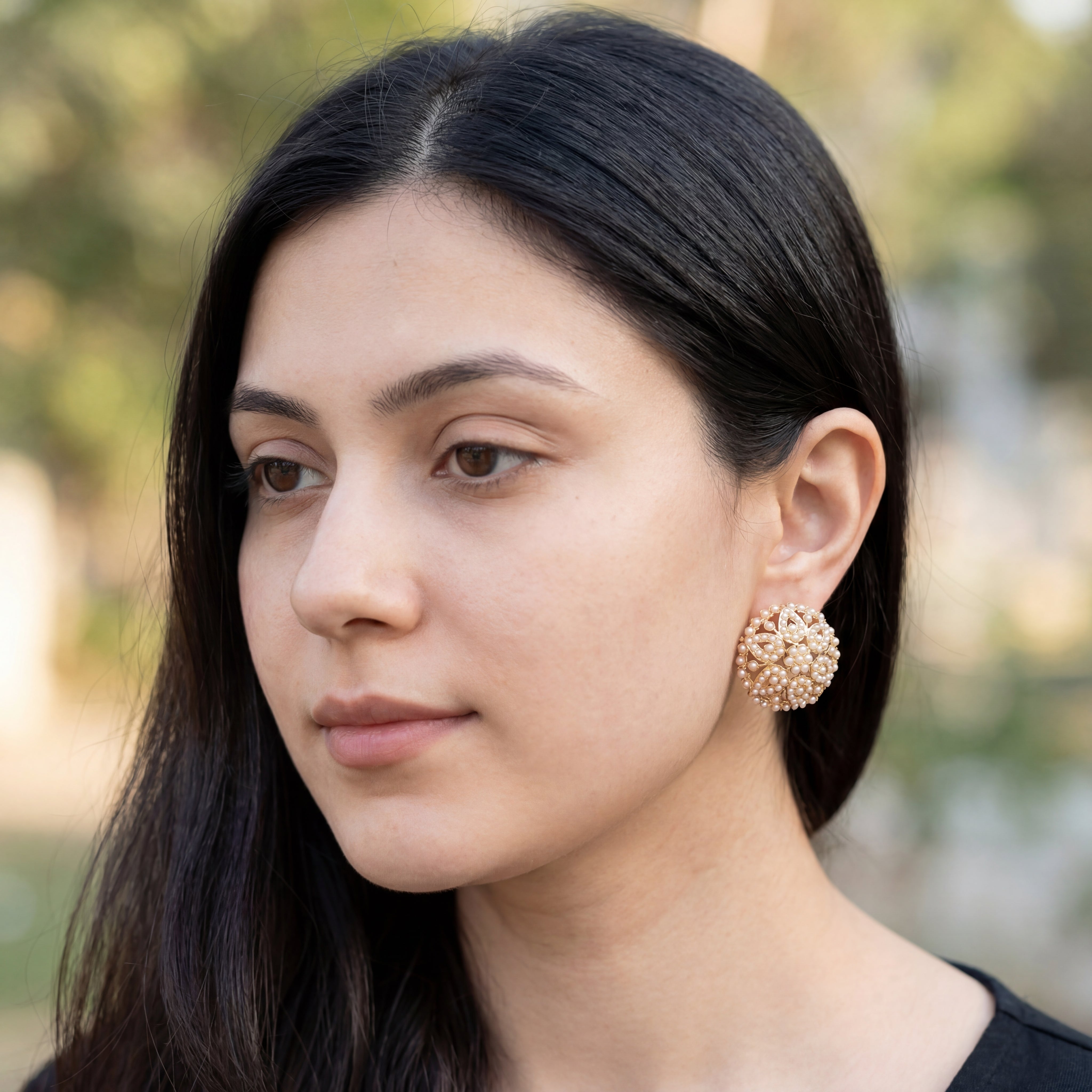 Intricate Pearl Tops | Classic Design | Freshwater Pearls & Sterling Silver ER 572