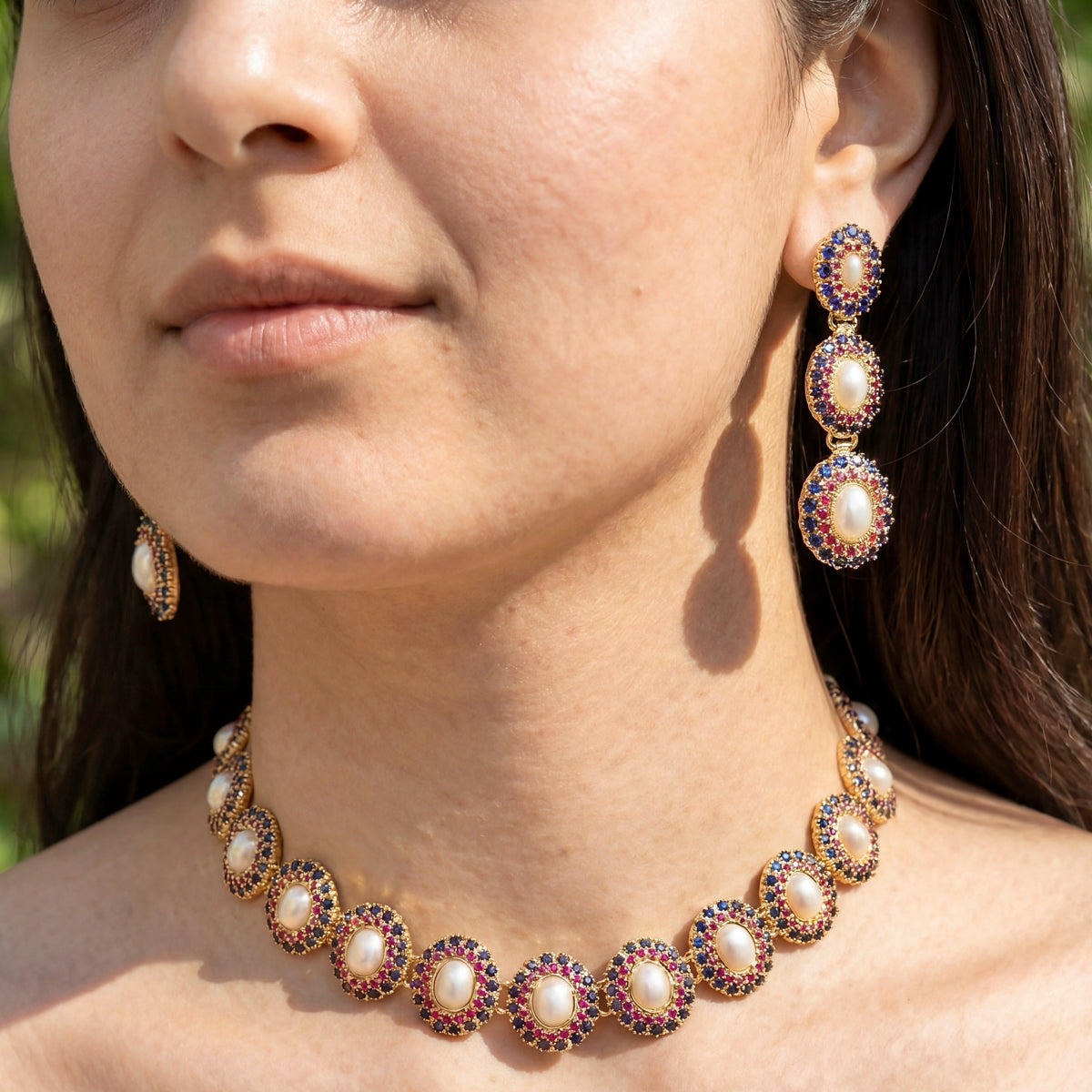 Trendy Choker Set | Western Choker Design | Jadau Choker NS 300