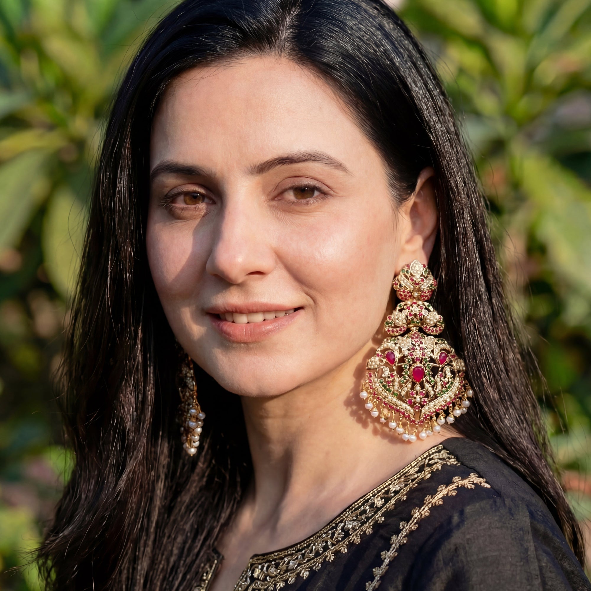 Heritage Indian Earrings | Traditional Jadau Jewellery | ER 440