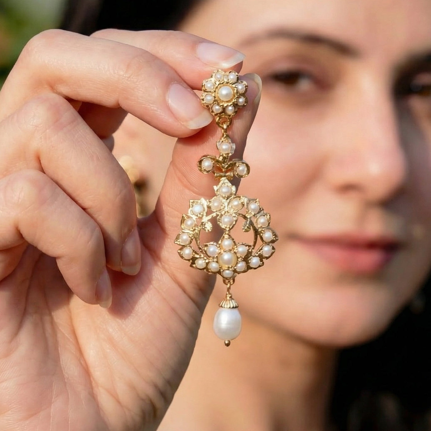 Dainty Pearl Earrings | For Girls | Light Weight Earrings ER 358