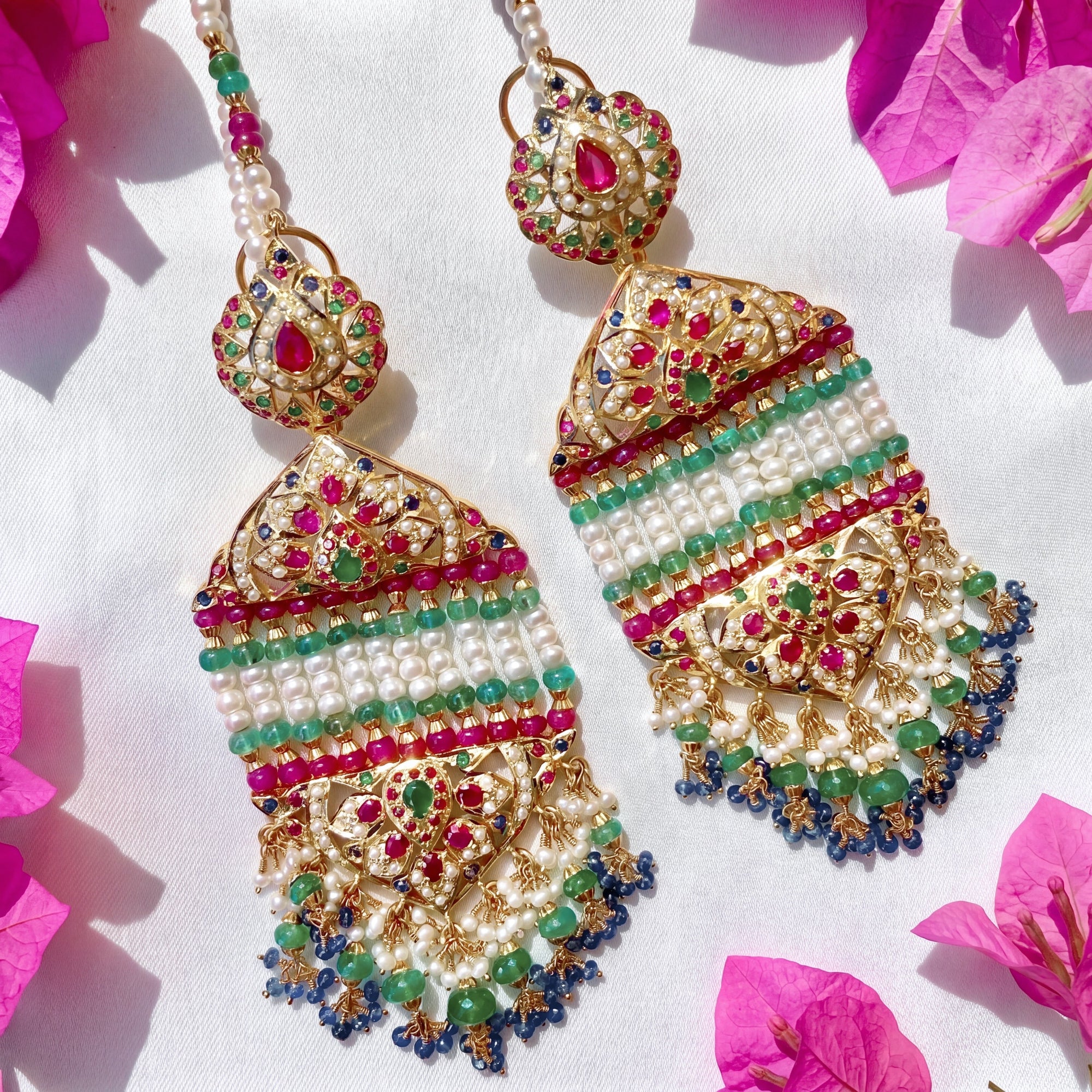 Buy Gold Plated Earrings Online | Statement Jhoomer Earrings ER 171