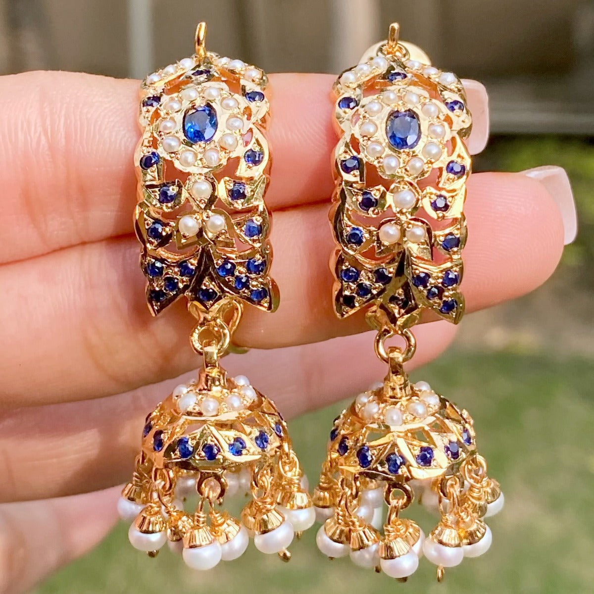 Flipkart.com - Buy Shield plus 18 K SILVER PUNJABI NATTIYAN HOOP MULTI  PATTERN EARRINGS (PACK OF 1) Metal Earring Set Online at Best Prices in  India