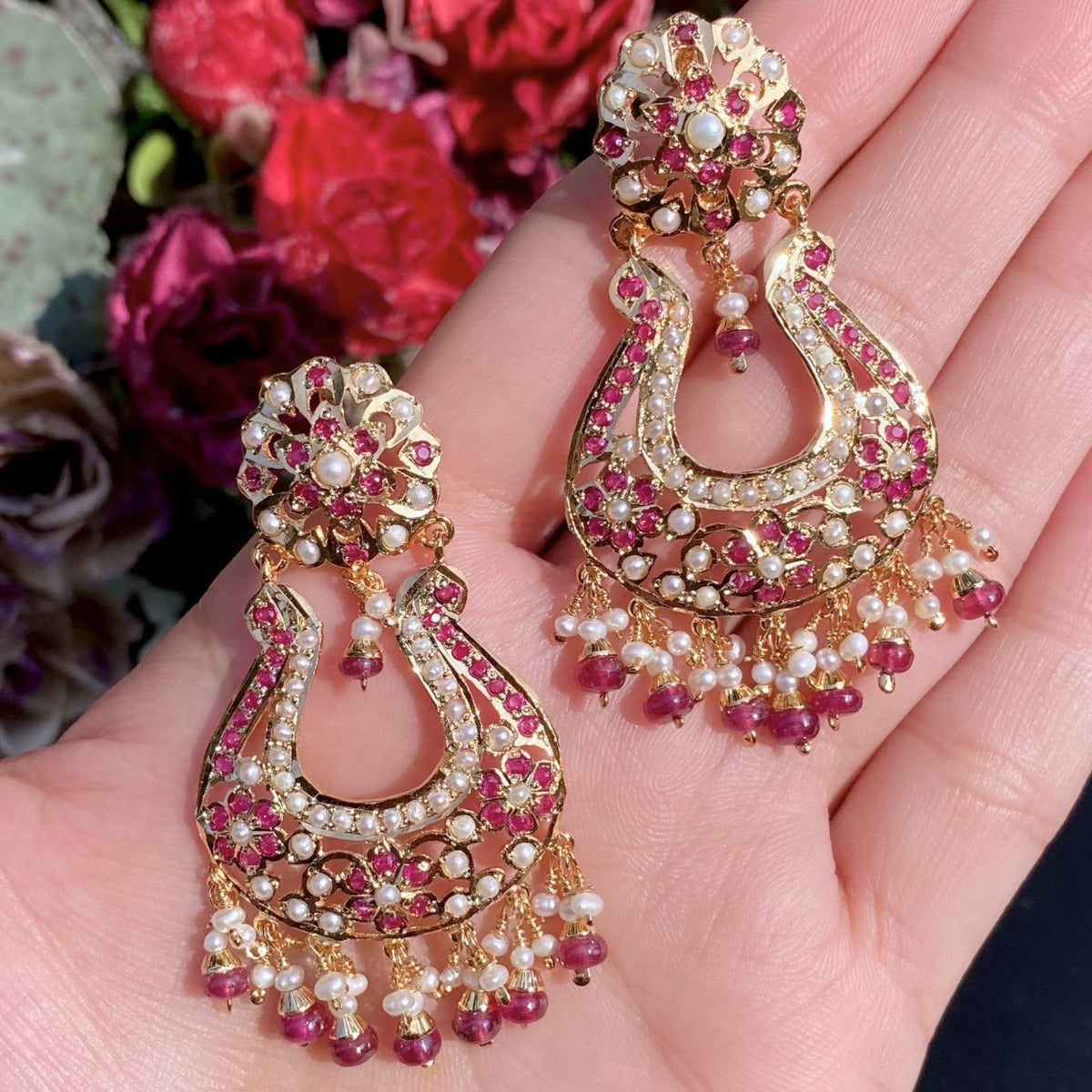 gold plated silver earrings shops in delhi
