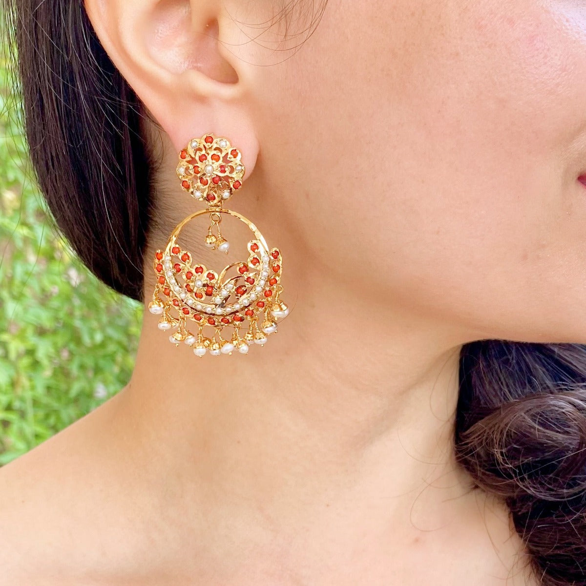 moonga earrings
