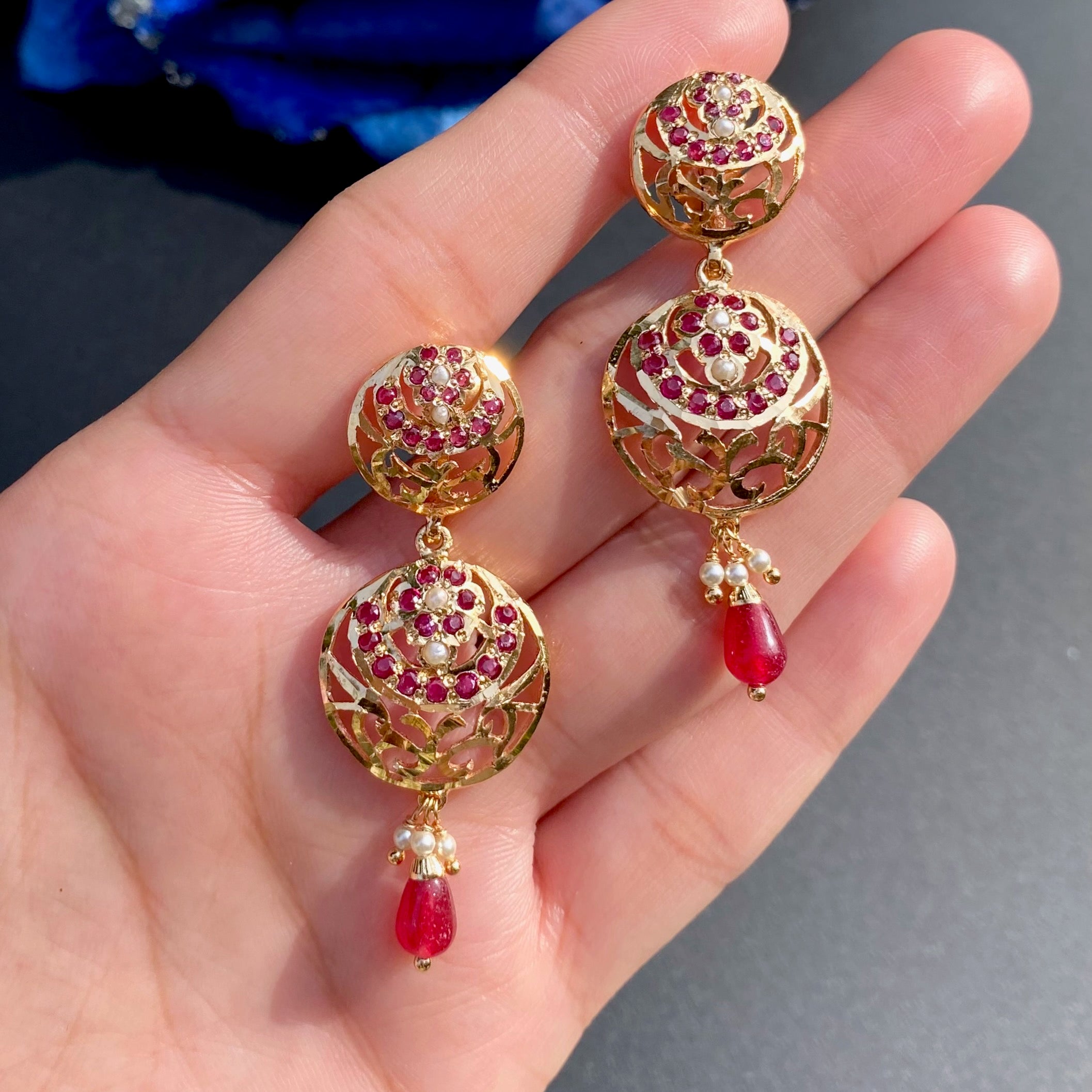 Casual Wear Jadau Earrings | Contemporary Design | BER 009