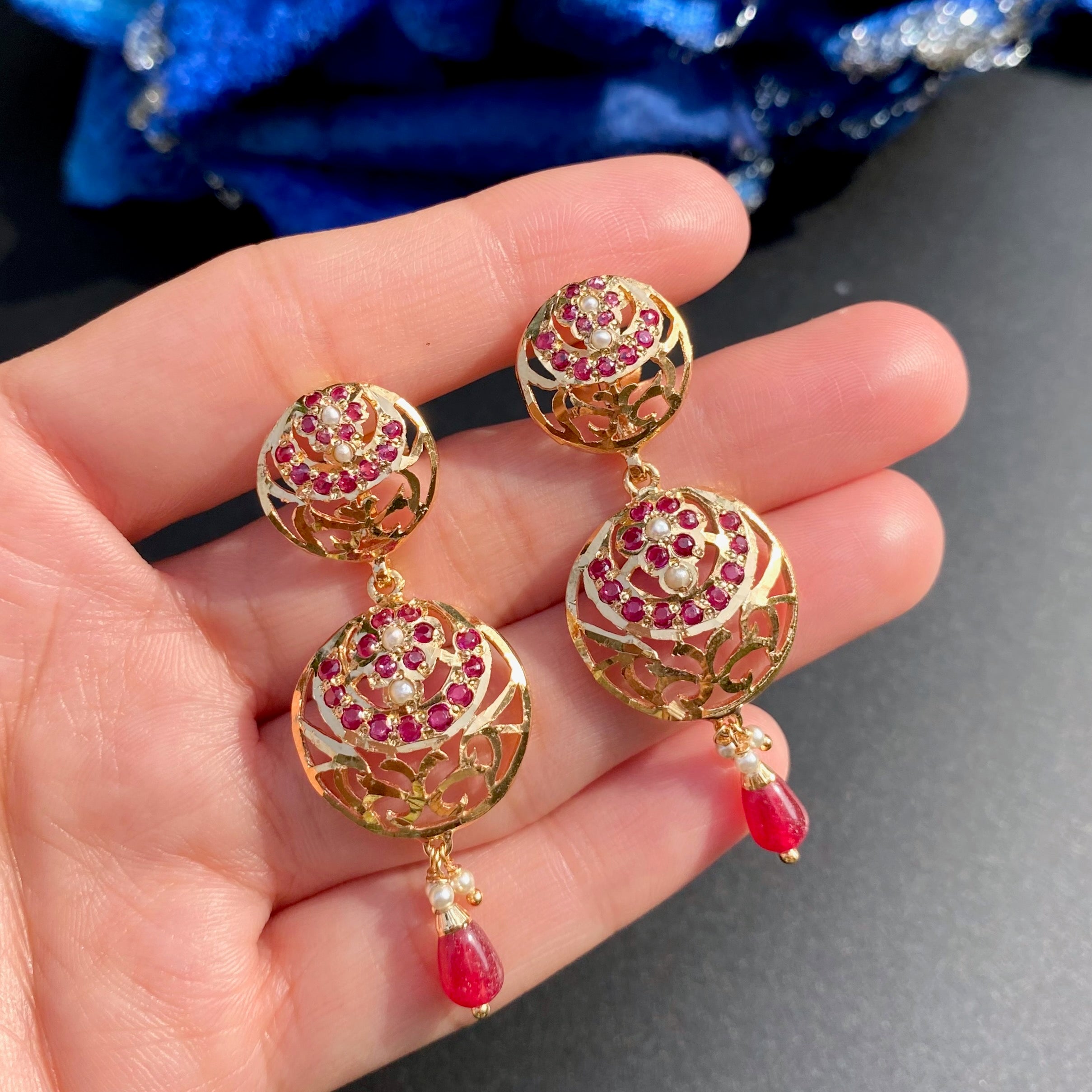 Casual Wear Jadau Earrings | Contemporary Design | BER 009